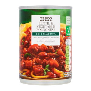 Tinned Veg Bolognese