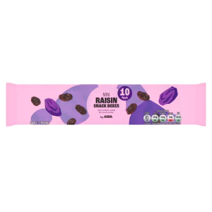 Mini packs of raisins