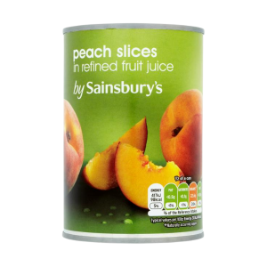 Tinned peaches